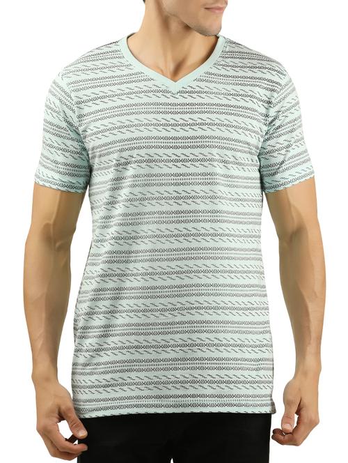 light blue all over print t-shirt - 15566351 - Very Small Image - 1