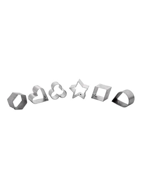 staainless steel dessert mould,silver, 6 pc set - 15567616 - Very Small Image - 1