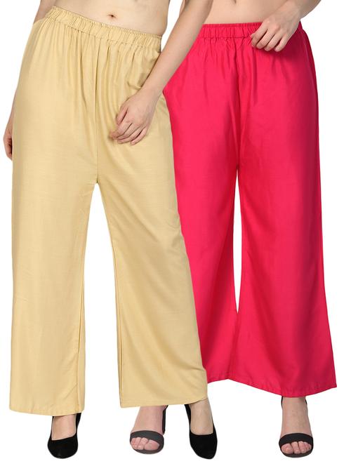 set of 2 high waist straight palazzo - 15568166 - Very Small Image - 1