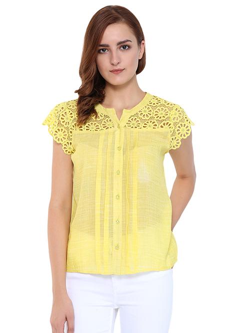 lace detailed button up top - 15568191 - Very Small Image - 1