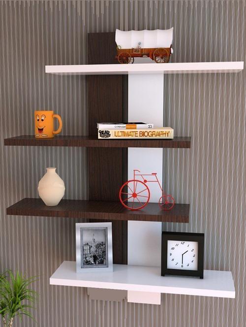 ladder shape 4 tier designer wall shelf - 15569992 - Very Small Image - 1