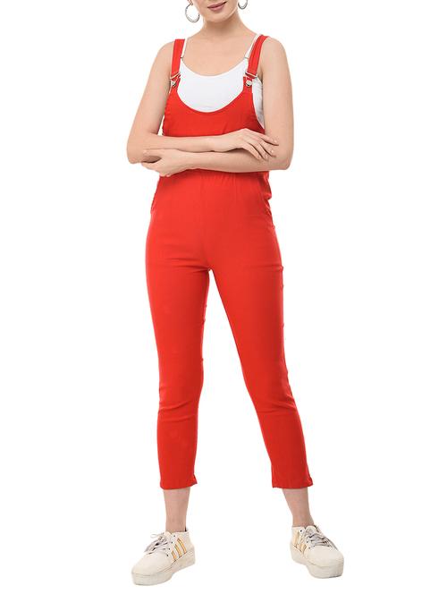 tangarine solid dungaree - 15570004 - Very Small Image - 1