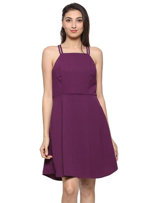 cross back a-line dress - 15570967 - Very Small Image - 1