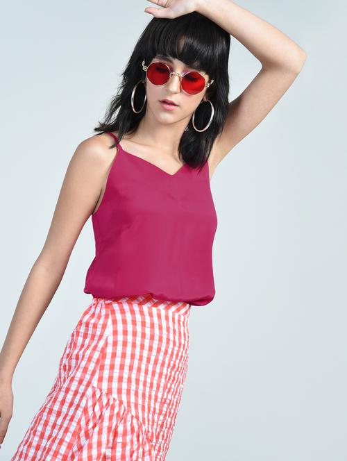 cross-cross tie back cami top - 15572236 - Very Small Image - 1
