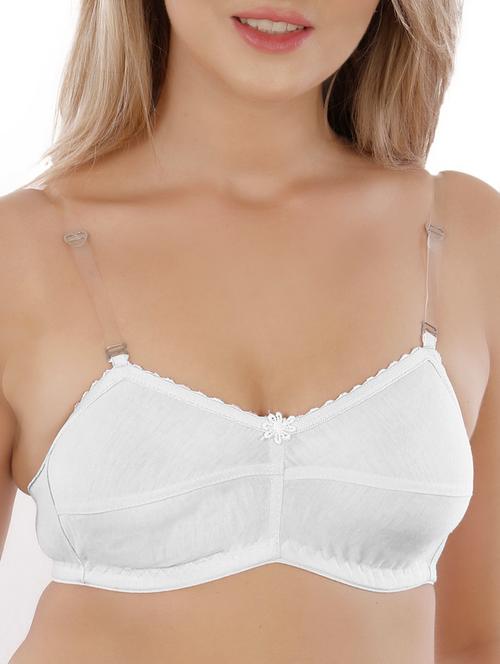 detachable strap solid bra - 15572860 - Very Small Image - 1