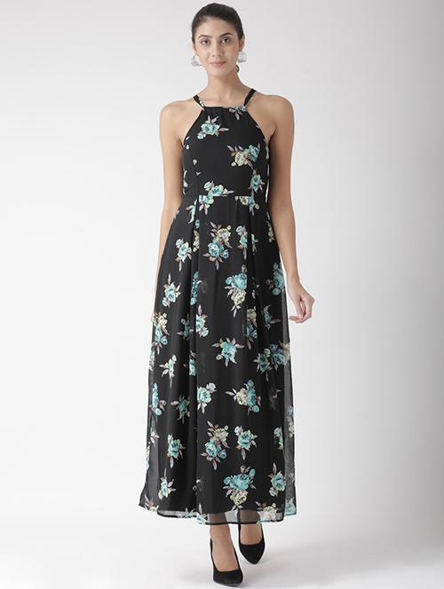 pleated halter neck dress - 15574036 - Very Small Image - 1