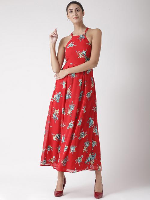 pleated halter neck dress - 15574037 - Very Small Image - 1