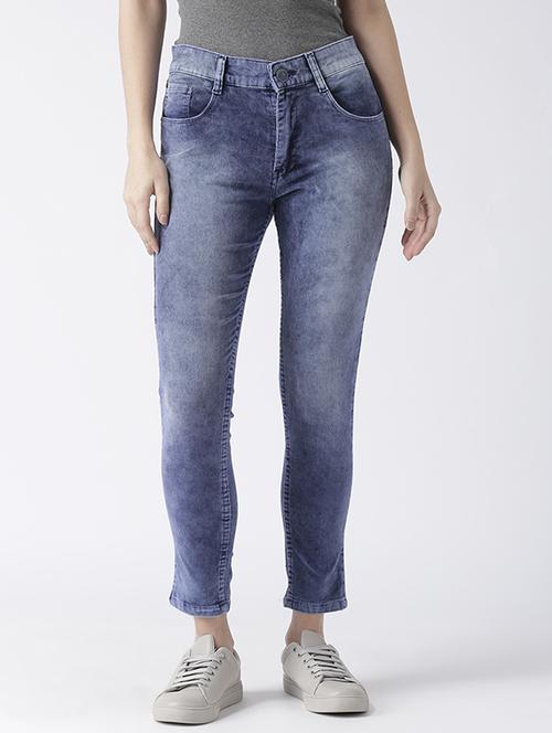 acid washed high waist jeans - 15574150 - Very Small Image - 1
