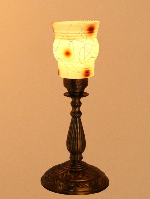 new designer bed corner & central table lamp with colorful decorative glass and royal look high quality stand ae6 - 15574441 - Very Small Image - 1