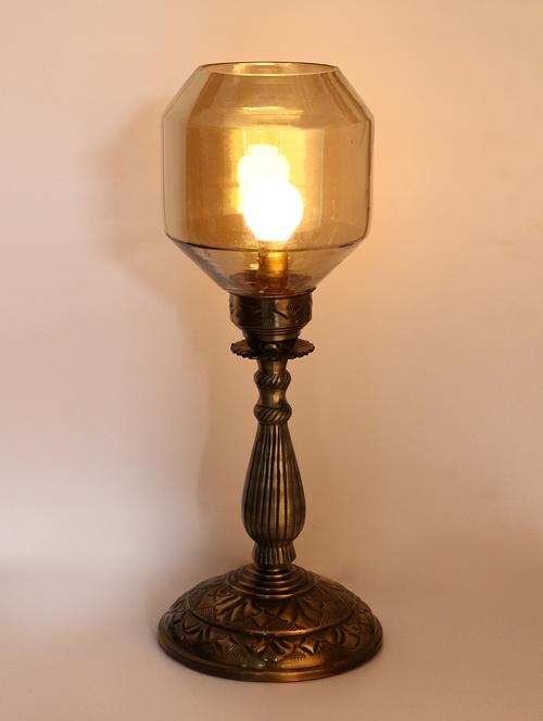 new and trendy designe antique central table lamp with designer glass & high quality stand for imperial feeling-bd10 - 15574486 - Very Small Image - 1