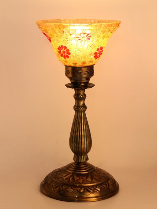 new designer central table lamp with colorful glass decorative with colorful beads & chips & high quality stand (set of 2) - 15574509 - Very Small Image - 1