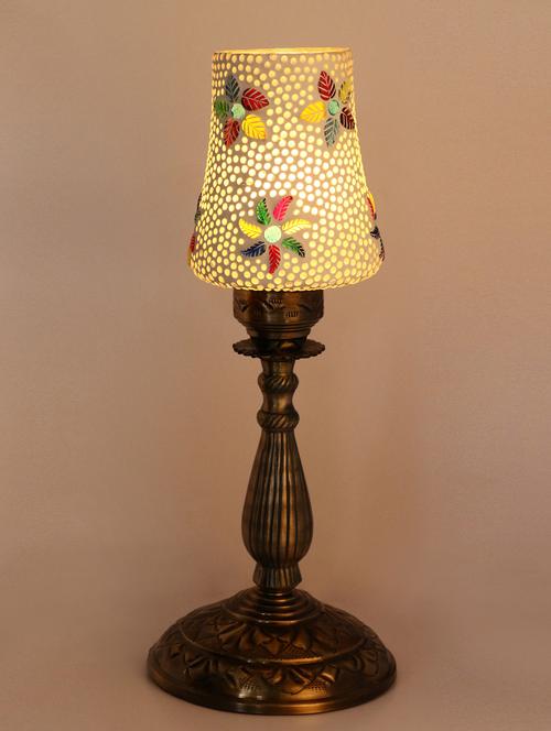 new designer central table lamp with colorful glass decorative with colorful beads & chips & high quality stand (set of 2) - 15574510 - Very Small Image - 1