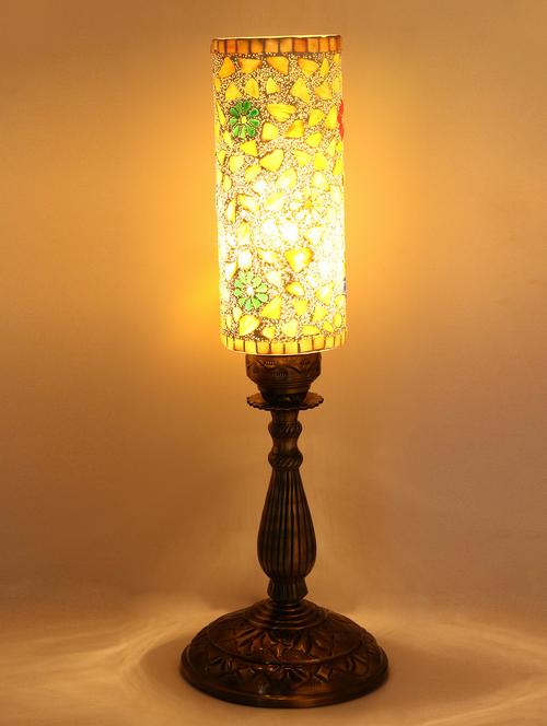 new design central table lamp with color long glass decorative with colorful beads & chips & high quality stand (set of 2) - 15574520 - Very Small Image - 1