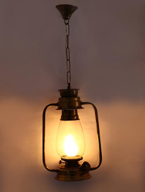 antique pendant hanging lantern lamp light with colorful glass perfect match of trading and traditional - 15574576 - Very Small Image - 1