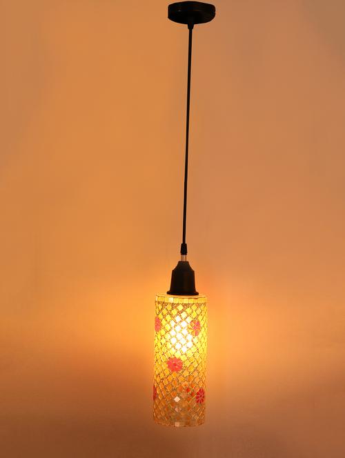 new launch decorative colorful mozac pendant hanging lamp ornamented with colorful chips & beads with magical effects - 15574590 - Very Small Image - 1