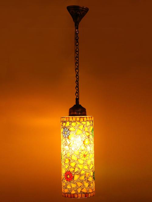 new launch decorative colorful mozac pendant hanging lamp ornamented with colorful chips & beads with magical effects - 15574592 - Very Small Image - 1