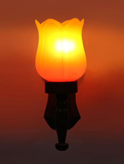 lakshya new stylish hand decorative colorful glass wall lamp light with royal wooden fitting-ow28 - 15574906 - Very Small Image - 1