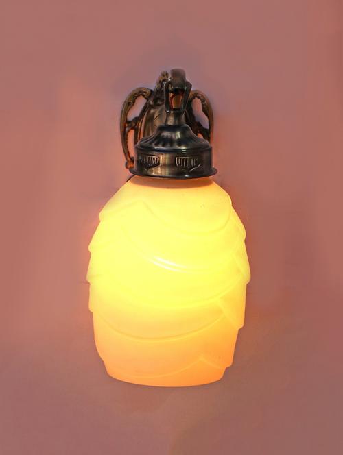 lakshya new stylish hand decorative colorful glass wall lamp lightwith royal elephant fitting ( set of four )ew-el101 - 15574948 - Very Small Image - 1