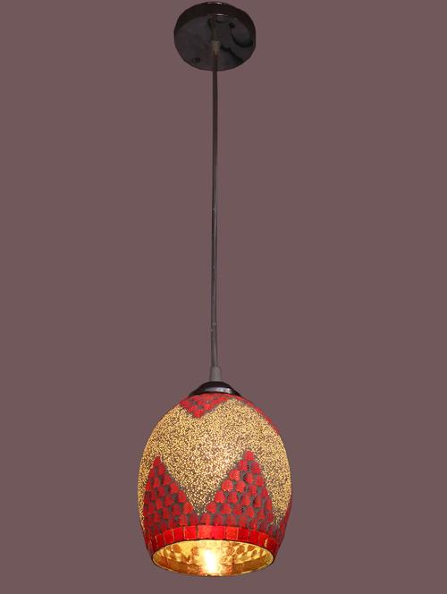 lakshya pendant ceiling lamp decorative with chips & beads for colorful lighting effect(set of 2)sp5 - 15574995 - Very Small Image - 1