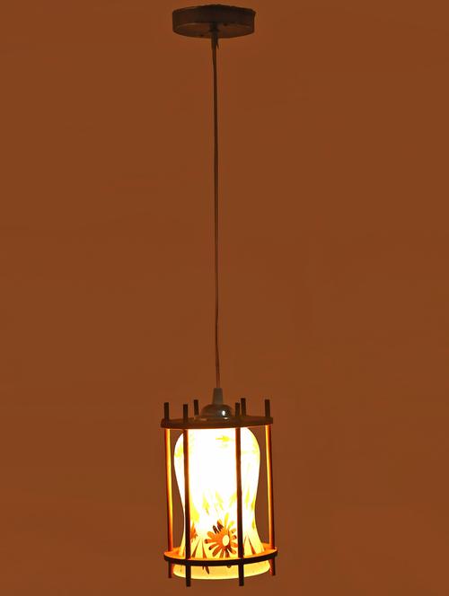 lakshya designer pendant hanging ceiling lamp light with designer wooden box & all fitting -wd26 - 15575011 - Very Small Image - 1