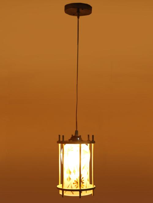 lakshya designer pendant hanging ceiling lamp light with designer wooden box & all fitting -wd30 - 15575015 - Very Small Image - 1