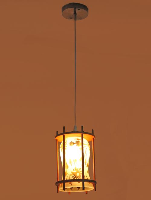 lakshya styles pendant hanging ceiling lamp light with styles wooden box & all fitting (set of four) -wd51 - 15575035 - Very Small Image - 1