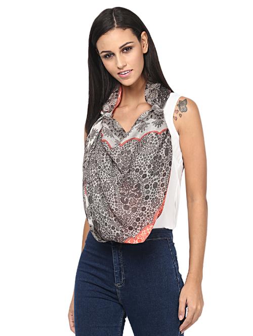 floral woolen stole - 15575275 - Very Small Image - 1