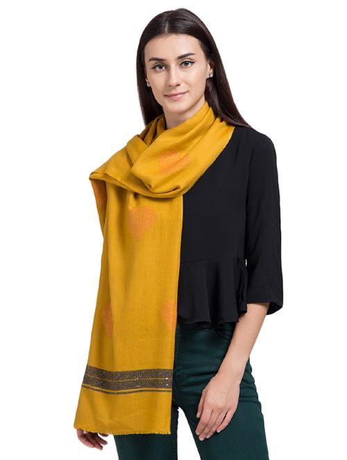 zari woolen stole - 15575278 - Very Small Image - 1