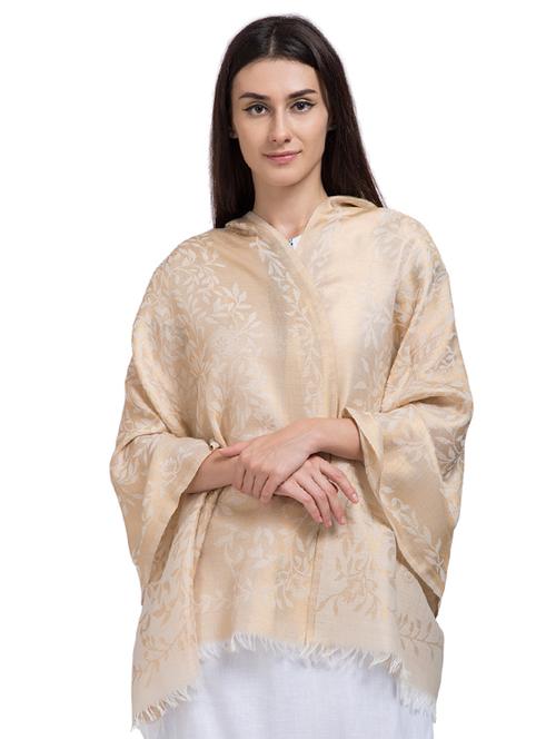 zari woolen stole - 15575283 - Very Small Image - 1