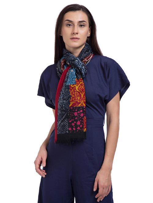 printed woolen stole - 15575295 - Very Small Image - 1