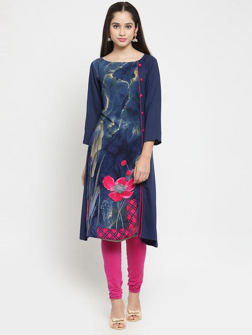 printed a-line kurta - 15575510 - Very Small Image - 1