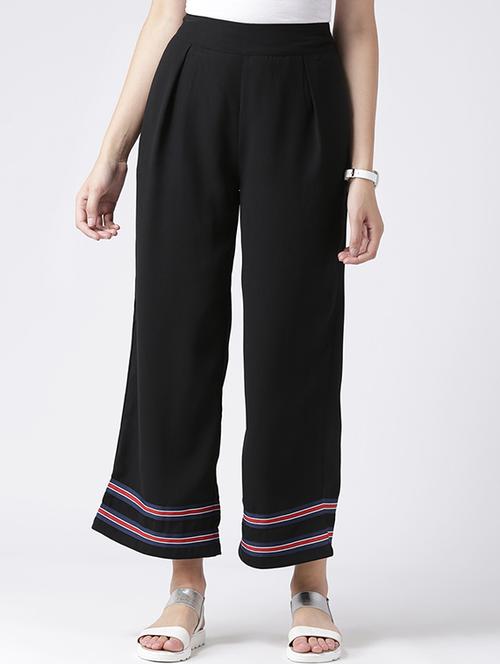 contrast stripes pleated detail palazzo - 15575747 - Very Small Image - 1