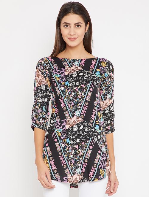 high low printed tunic - 15575944 - Very Small Image - 1