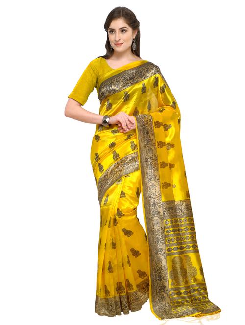 conversational mysore silk saree with blouse - 15576424 - Very Small Image - 1