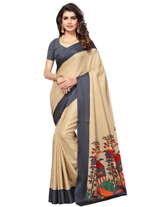 digital graphic prjnted pallu saree with blouse - 15576433 - Very Small Image - 1