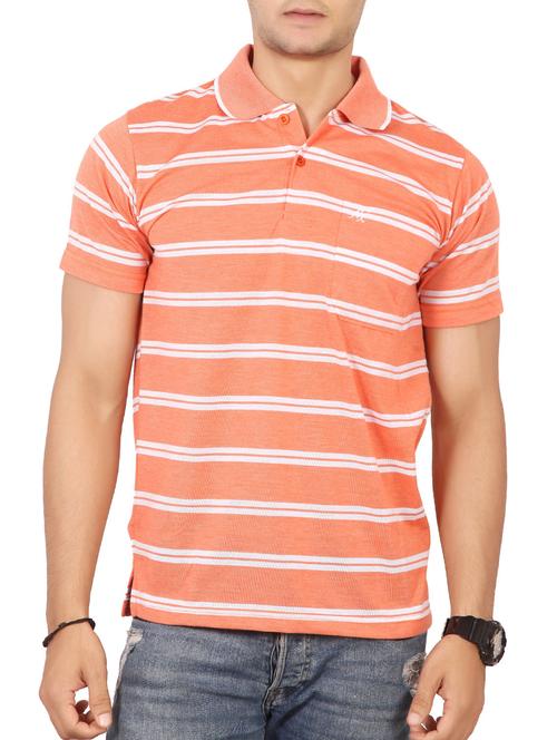 orange striped t-shirt - 15576674 - Very Small Image - 1