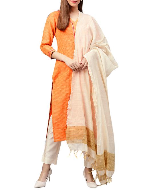 stripes silk stitched pant suit - 15576813 - Very Small Image - 1