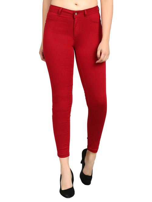 chilly red skinny jeans - 15577343 - Very Small Image - 1