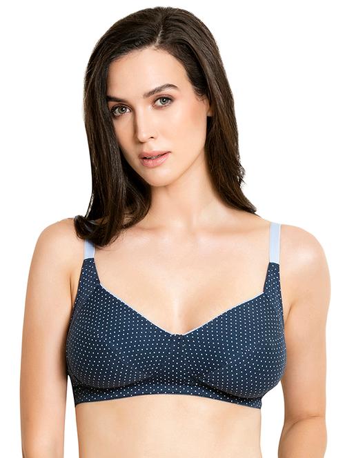navy polka dot bra - 15577479 - Very Small Image - 1