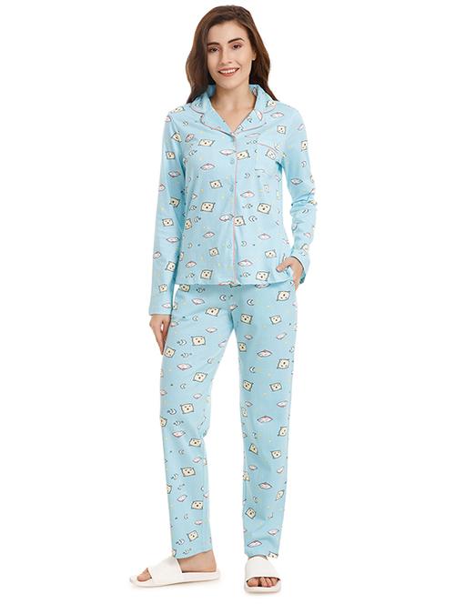 quirky print nightwear pajama set - 15577552 - Very Small Image - 1