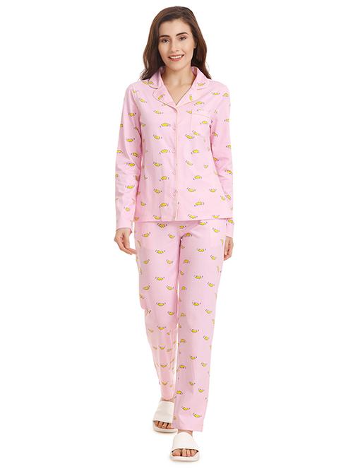 quirky print nightwear pajama set - 15577554 - Very Small Image - 1