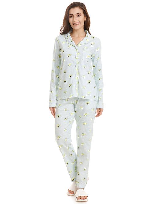 quirky print nightwear pajama set - 15577555 - Very Small Image - 1