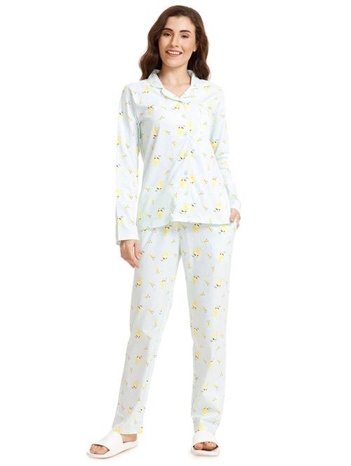 quirky print nightwear pajama set - 15577557 - Very Small Image - 1