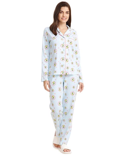 quirky print nightwear pajama set - 15577560 - Very Small Image - 1
