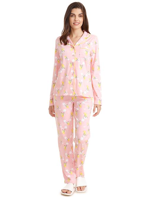 quirky print nightwear pajama set - 15577563 - Very Small Image - 1