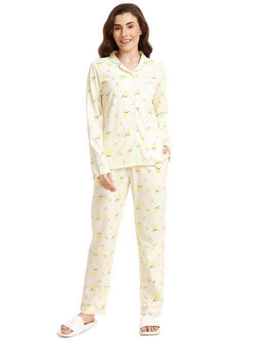 quirky print nightwear pajama set - 15577569 - Very Small Image - 1