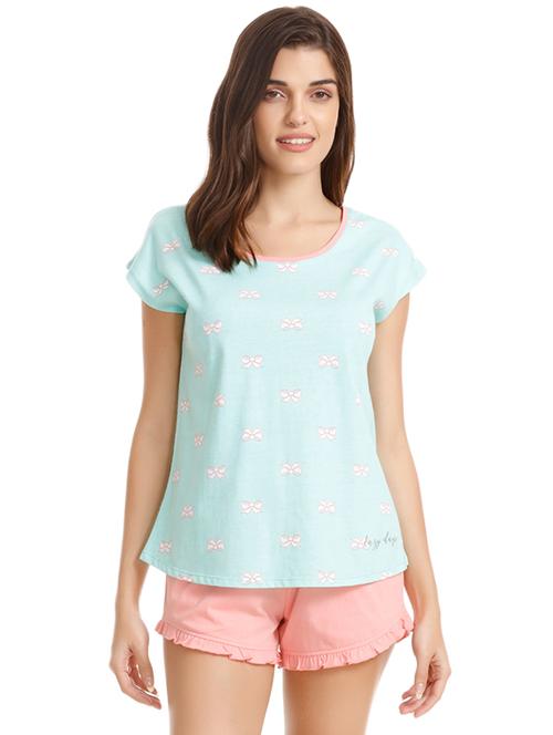 quirky print nightwear shorts set - 15577572 - Very Small Image - 1