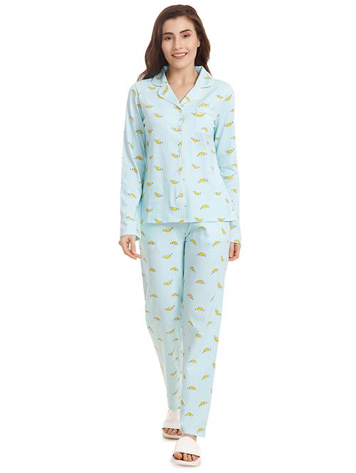 quirky print nightwear pajama set - 15577620 - Very Small Image - 1