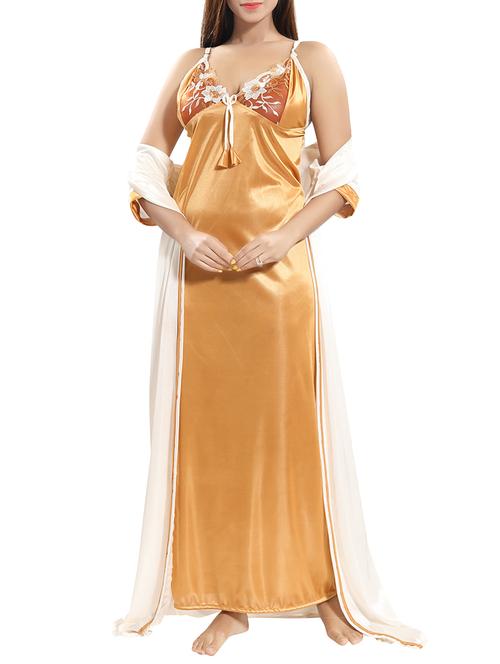 applique work sleeprobe and nighty set - 15577650 - Very Small Image - 1