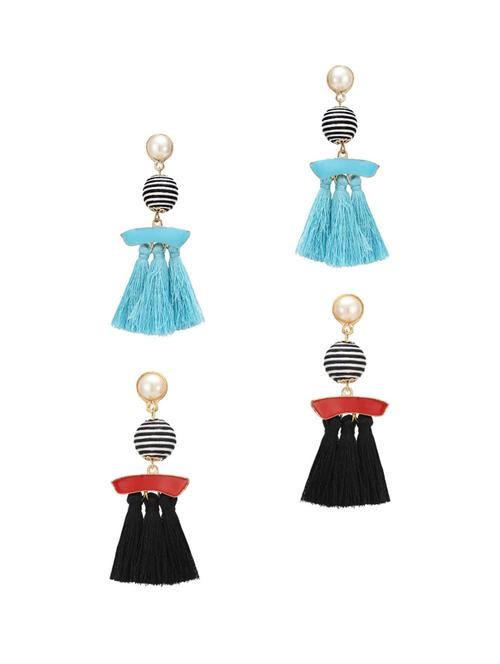 tassel earrings combo - 15577803 - Very Small Image - 1